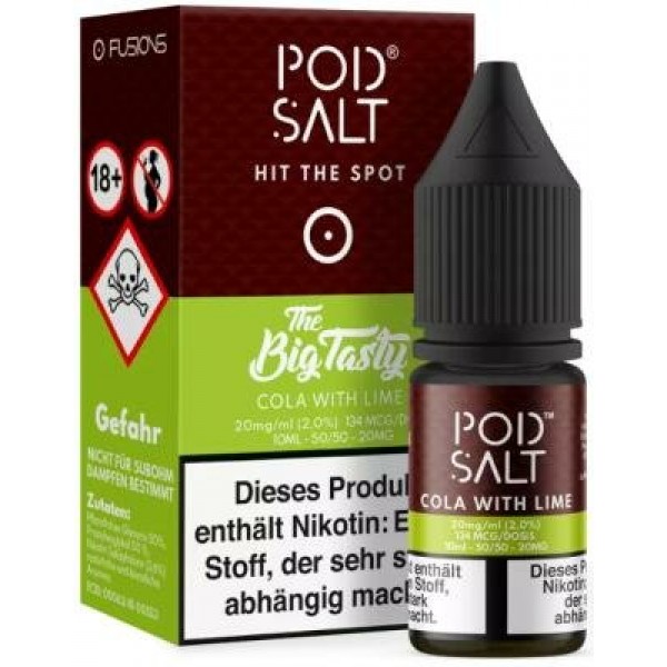 Pod Salt Fusion - Cola with Lime - Nikotinsalz Liquid