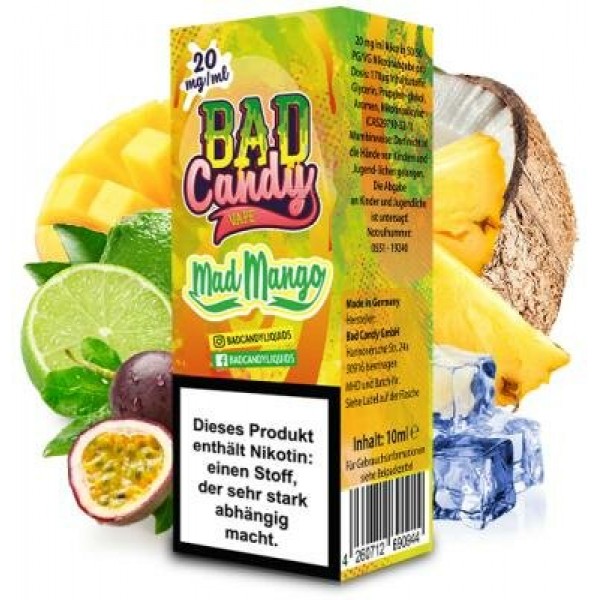 Bad Candy Liquids - Mad Mango - Nikotinsalz Liquid