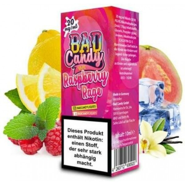 Bad Candy Liquids - Raspberry Rage - Nikotinsalz Liquid