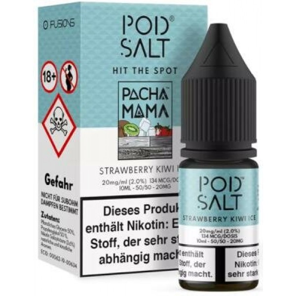 Pod Salt Fusion - Strawberry Kiwi Ice - Nikotinsalz Liquid