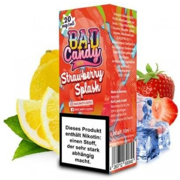 Bad Candy Liquids - Strawberry Splash - Nikotinsalz Liquid