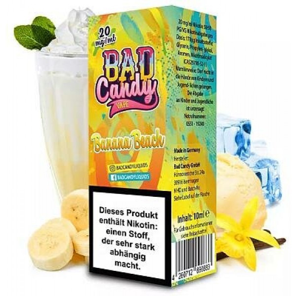 Bad Candy Liquids - Banana Beach - Nikotinsalz Liquid