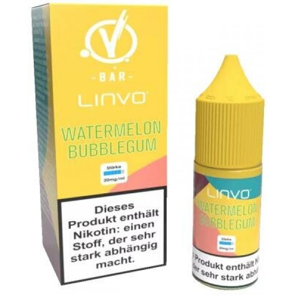 Linvo - Watermelon Bubble Gum - Nikotinsalz Liquid