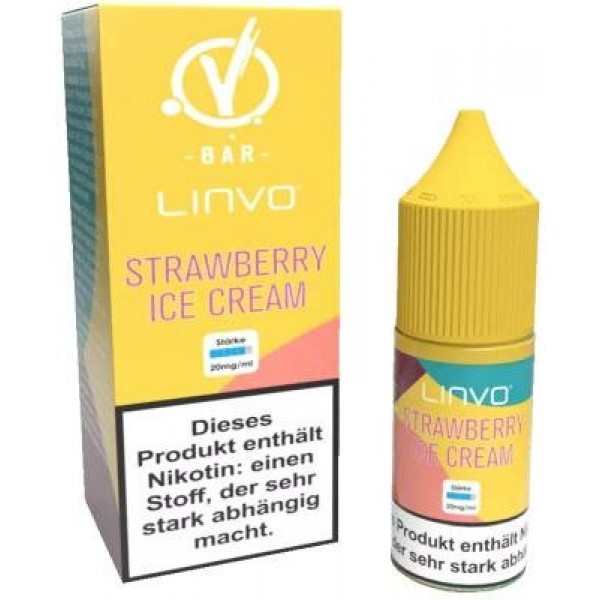 Linvo - Strawberry Ice Cream - Nikotinsalz Liquid