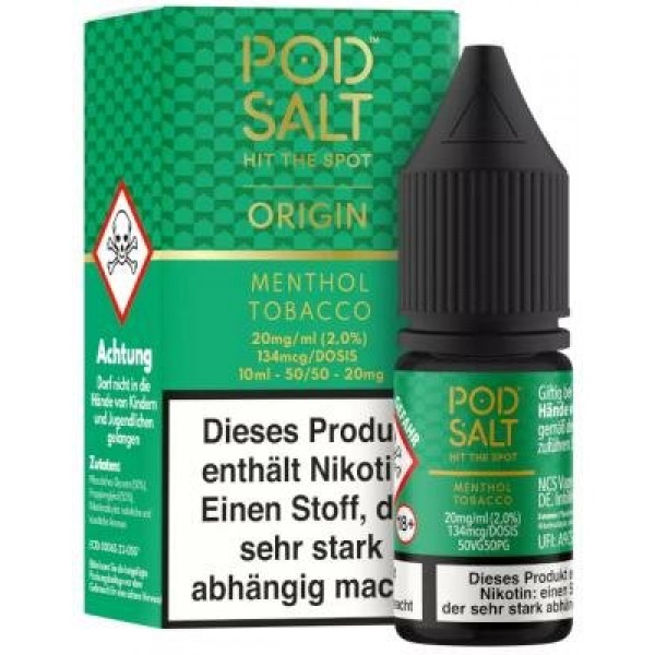 Pod Salt Origin - Menthol Tobacco - Nikotinsalz Liquid