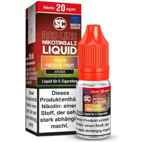 SC - Red Line - Peach Passion Fruit - Nikotinsalz Liquid