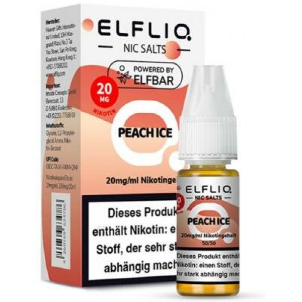 ELFLIQ - Peach Ice - Nikotinsalz Liquid
